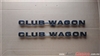 Emblemas Club Wagon De Ford Econoline De Los 70Tas Y 80Tas