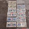 PLACAS ORIGINALES METAL TODAS DIFERENTES TIPOS PRECIOS DESDE $190.00