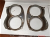 1967 FORD GALAXIE RH & LH HEADLIGHT BEZELS