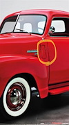 SIDE VENT COVER CHEVROLET TRUCK 1947 1948 1949 1950