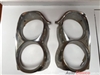 1967 FORD GALAXIE RH & LH HEADLIGHT BEZELS