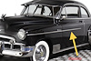 GARNITURE DE PORTE CHEVROLET DELUXE 1949 1950