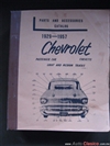 1929 - 1957 Chevrolet Catálogo De Piezas Corvette, Camión, Pickup, Impala, Bel Air Biscayne