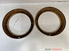 FORD FAIRLANE 500 1957 ORIGINAL GOLD HEADLIGHT BEZELS