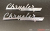 EMBLEMAS LATERALES DE COFRE CHRYSLER WINDSOR SARATOGA ROYAL  1946 1947 1948