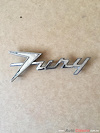 EMBLEMA DE SALPICADERA PLYMOUTH FURY 1958