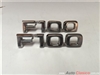 FORD F100 1980 TO 1981 SIDE EMBLEMS