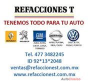 REFACCIONES PARA RENAULT, PEUGEOT, CHEVY