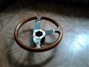 volante de madera nuevo para autos mustang renault dodge etc marca personal  400