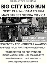 Sierra City's Original Big City Rod Run 2019