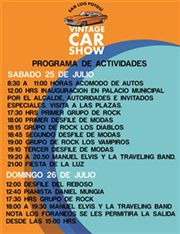 Note d'Programa de Actividades - San Luis Potosí Vintage Car Show