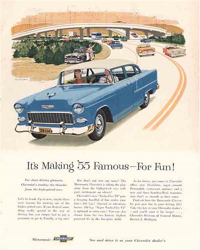 Chevrolet 210 1955 #101 publicidad impresa