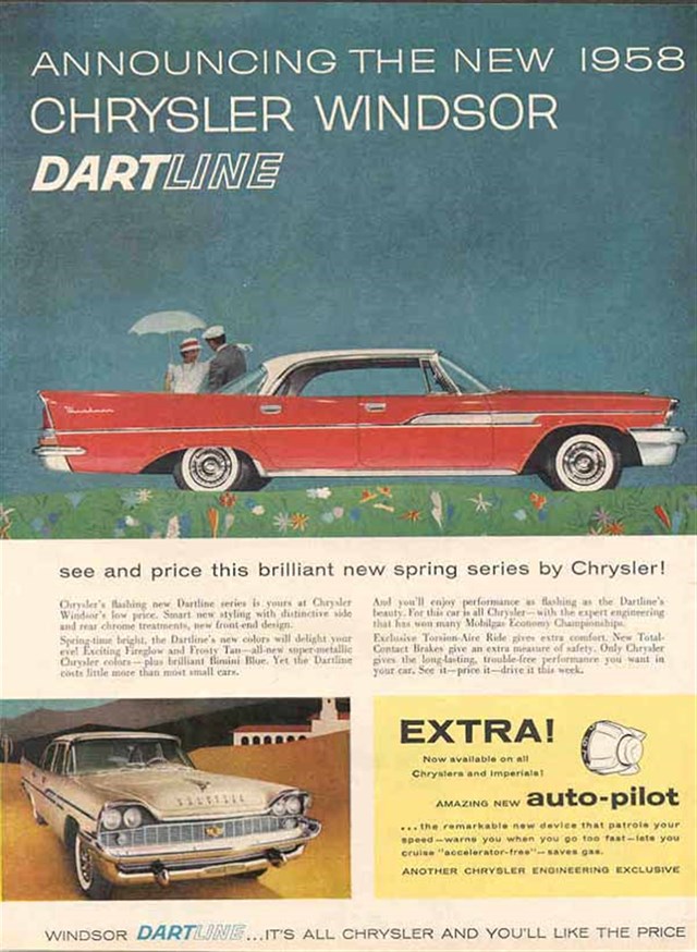 Chrysler Windsor 1958 #497 publicidad impresa