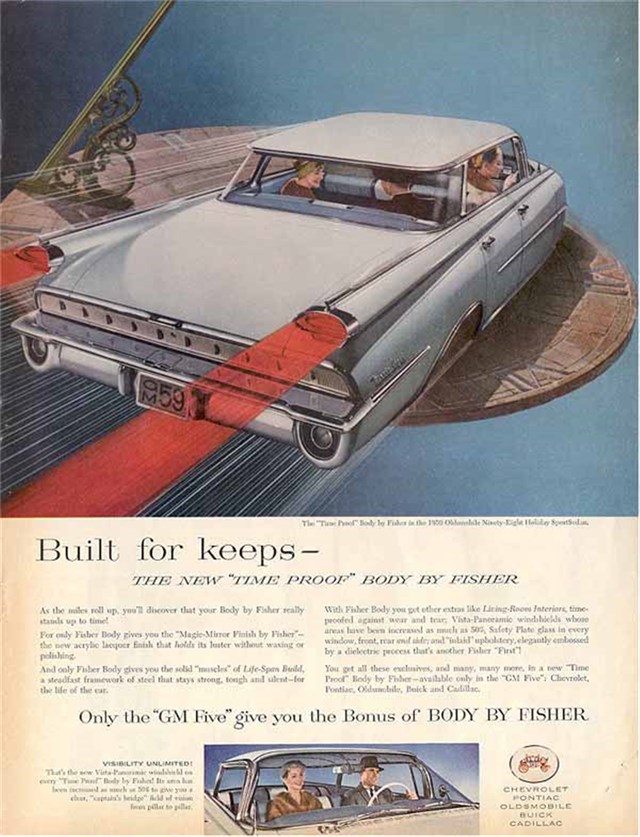 Oldsmobile 98 1959 #527 publicidad impresa