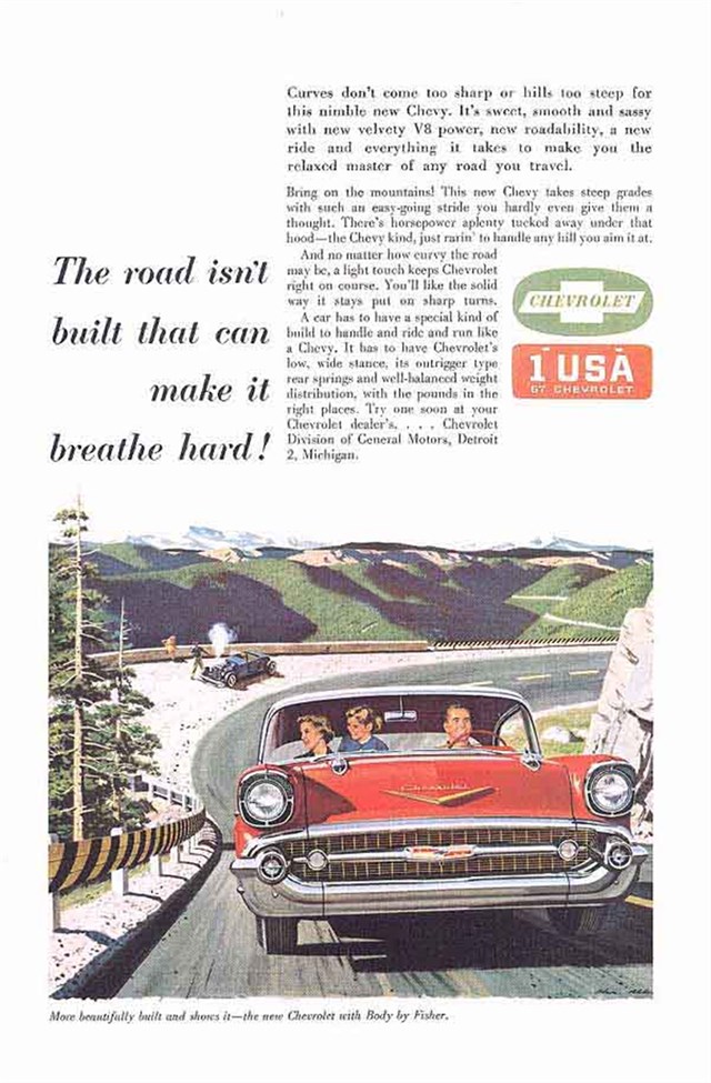 Chevrolet Bel Air 1957 #909 publicidad impresa
