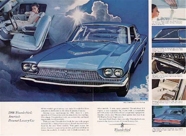 Advertising of Ford Thunderbird 1966 #1009