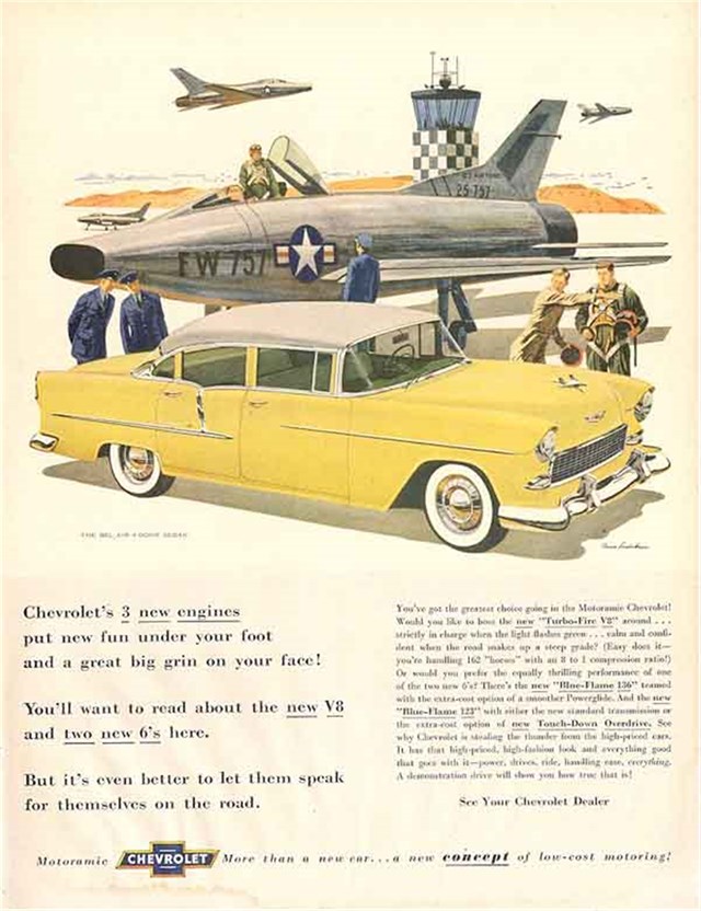 Chevrolet 210 1955 #102 publicidad impresa