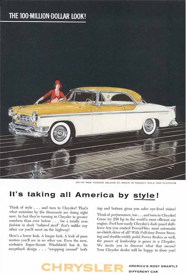 Chrysler New Yorker 1955 #398 publicidad impresa