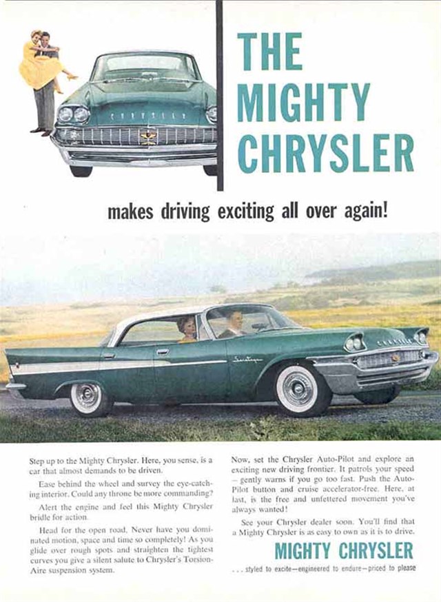 Chrysler Saratoga 1958 #498 publicidad impresa