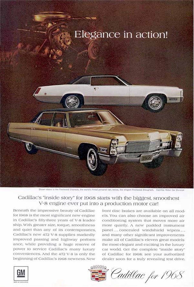 Cadillac Eldorado 1968 #810 publicidad impresa