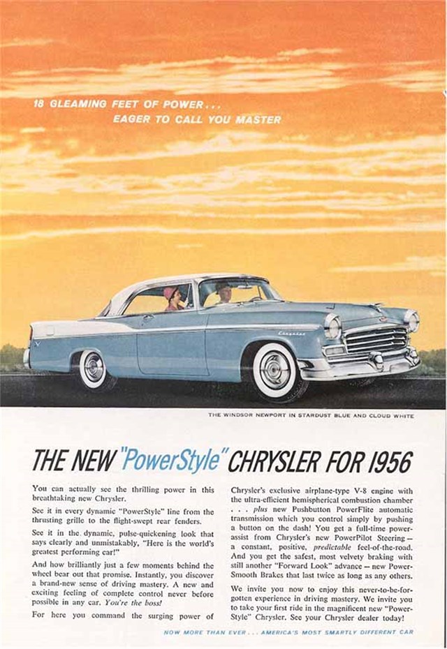 Chrysler Windsor 1956 #399 publicidad impresa
