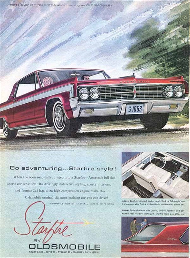 Oldsmobile Startfire 1963 #711 publicidad impresa
