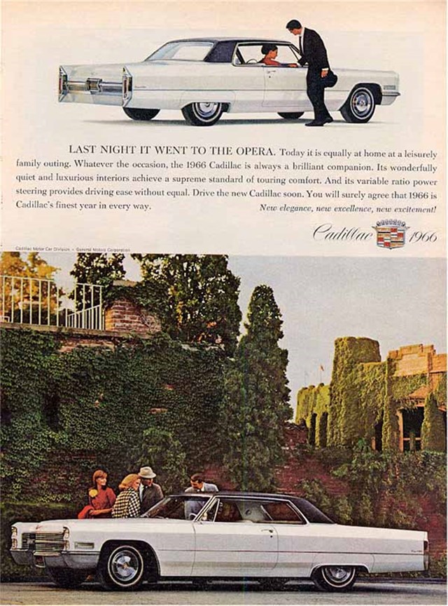 Cadillac de Ville 1966 #1011 publicidad impresa