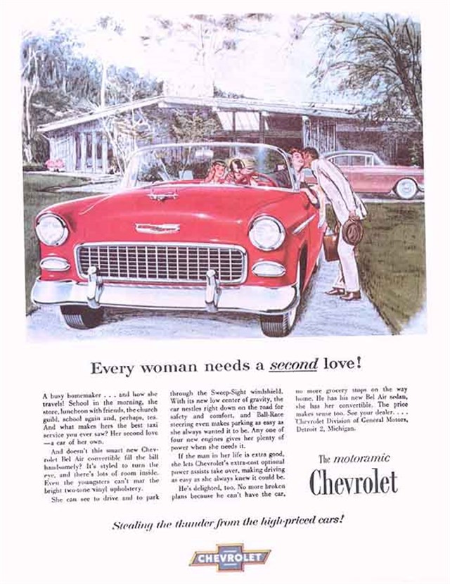 Advertising of Chevrolet Bel Air 1955 #104