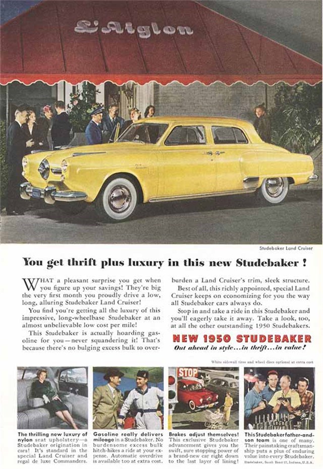 Studebaker Laud Cruiser 1950 #300 publicidad impresa