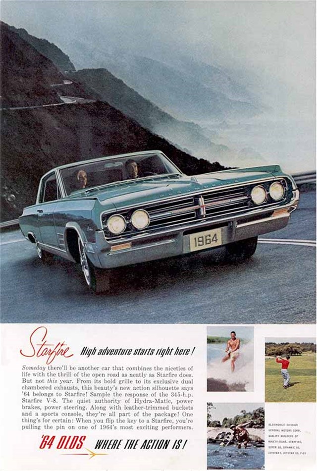Oldsmobile Startfire 1964 #712 publicidad impresa