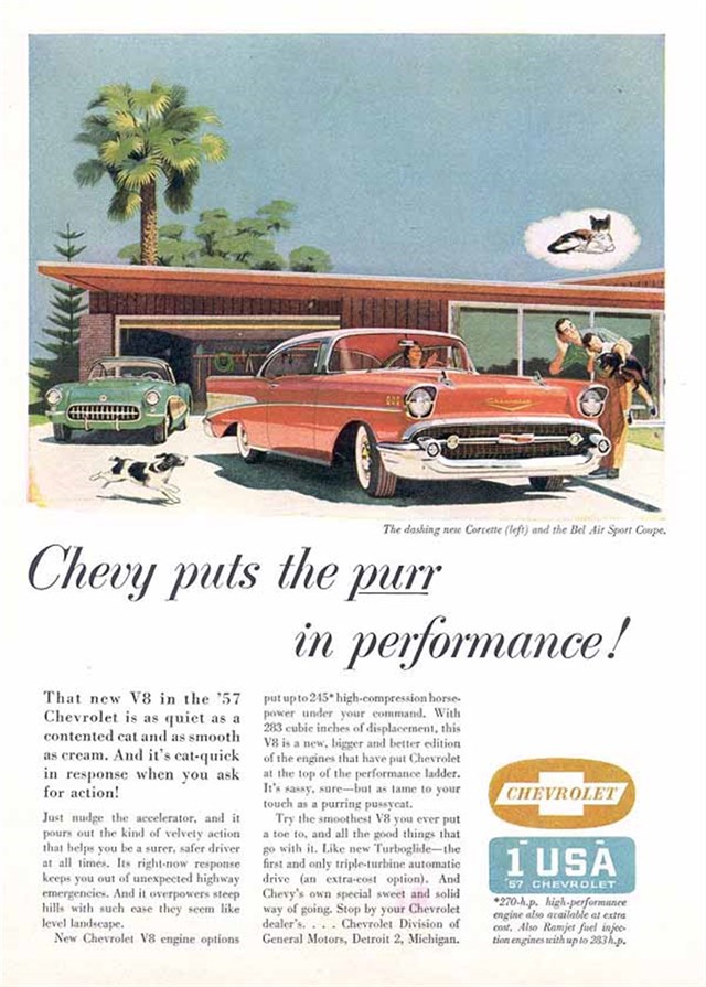 Chevrolet Bel Air 1957 #912 publicidad impresa