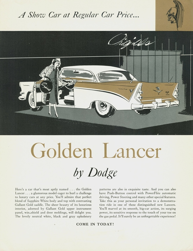 Advertising of Dodge Lancer 1956 #1173