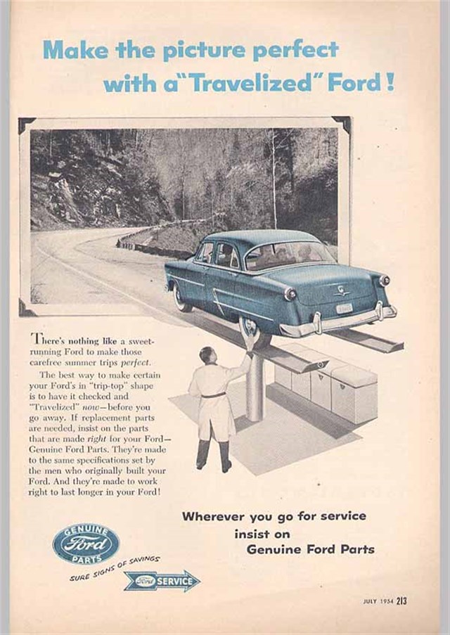 Ford Varios 1954 #203 publicidad impresa