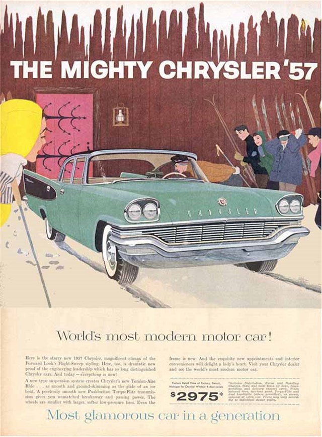 Chrysler Windsor 1957 #401 publicidad impresa