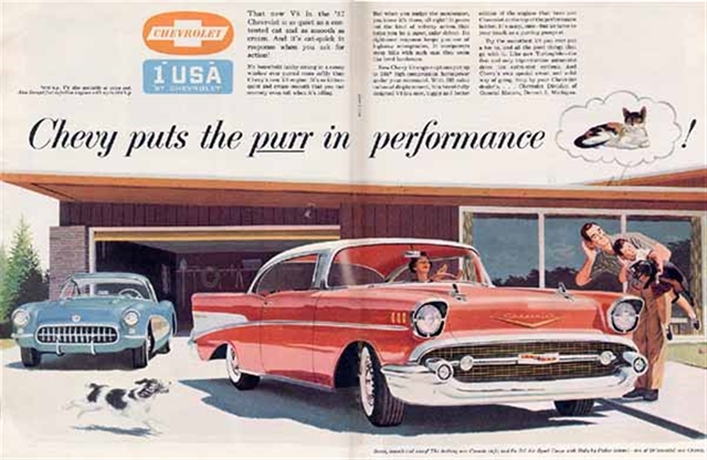 Chevrolet Bel Air 1957 #913 publicidad impresa