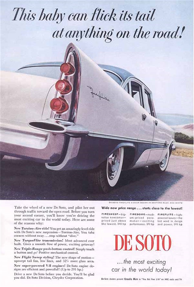 DeSoto Fireflite 1957 #402 publicidad impresa