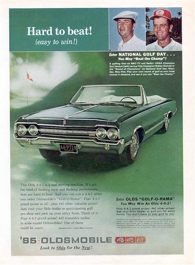 Oldsmobile Varios 1965 #714 publicidad impresa