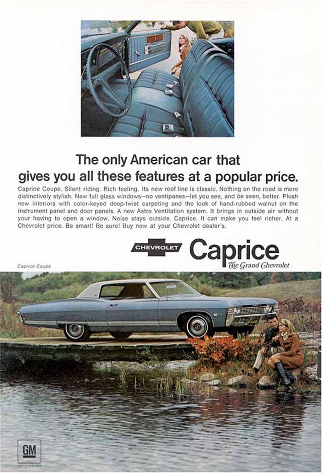 Chevrolet Caprice 1968 #814 publicidad impresa