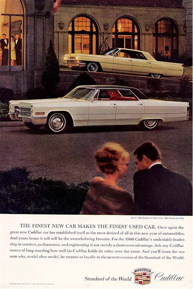 Cadillac de Ville 1966 #1014 publicidad impresa