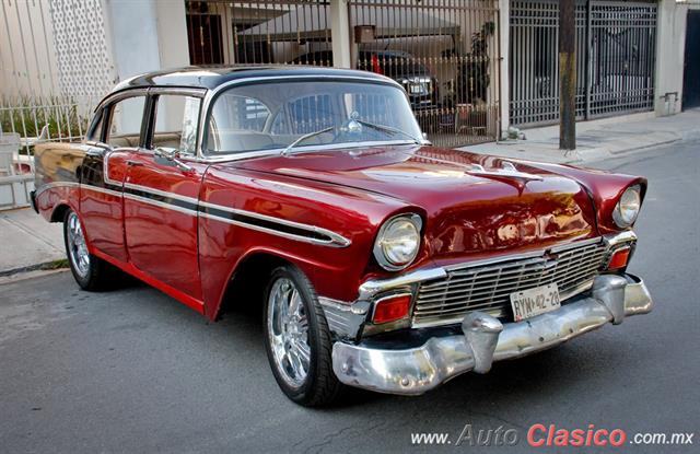 56 chevrolets bel air - Día Nacional del Auto Antiguo Monterrey 2018