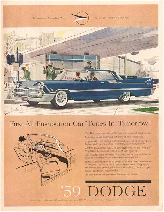Dodge Royal Lancer 1959 #503 publicidad impresa