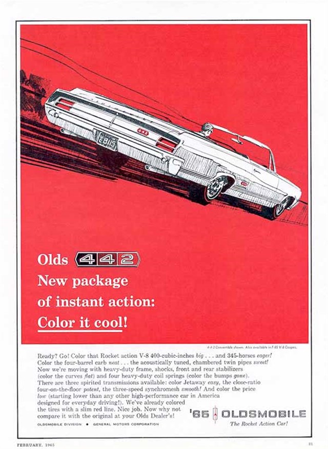 Oldsmobile Varios 1965 #715 publicidad impresa