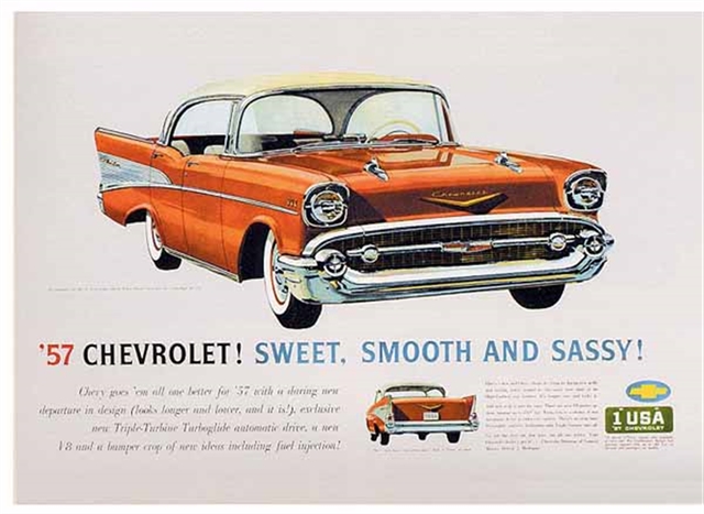 Chevrolet Bel Air 1957 #915 publicidad impresa