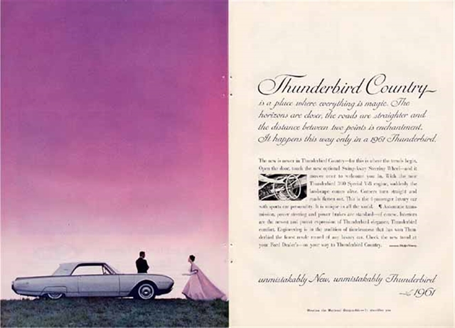 Ford Thunderbird 1961 #304 publicidad impresa