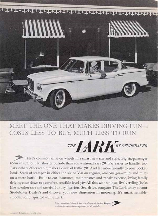Studebaker Lark 1959 #534 publicidad impresa