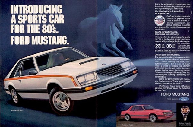 Ford Mustang 1980 #1113 publicidad impresa