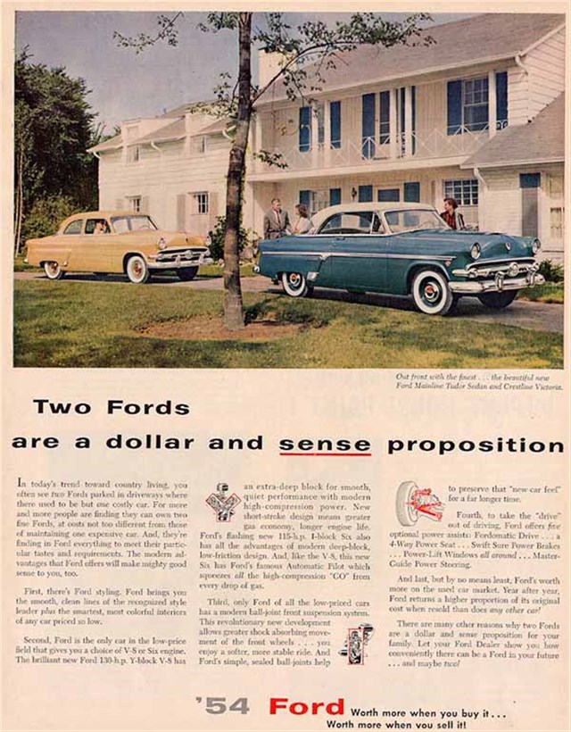 Ford Varios 1954 #206 publicidad impresa