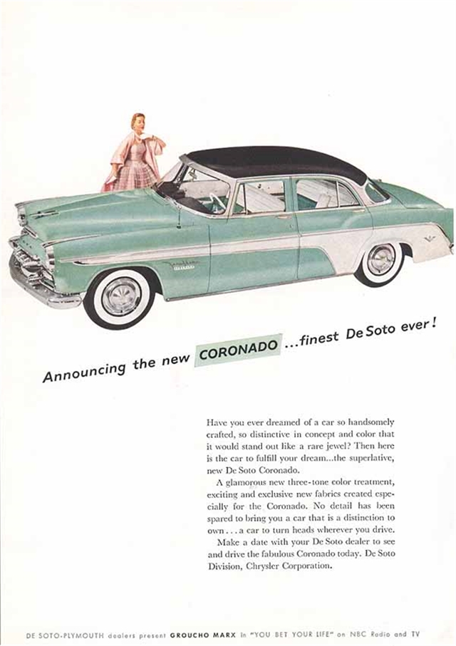 DeSoto Coronado 1955 #405 publicidad impresa
