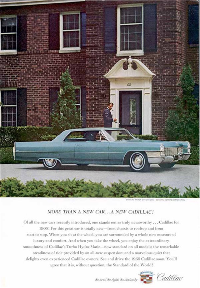 Cadillac de Ville 1965 #617 publicidad impresa