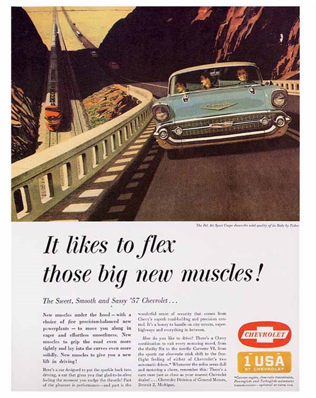 Chevrolet Bel Air 1957 #917 publicidad impresa